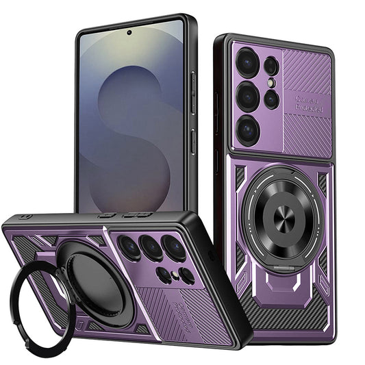 Cover til Samsung Galaxy S25 Ultra S938, Techsuit, RuggedCam, Lilla