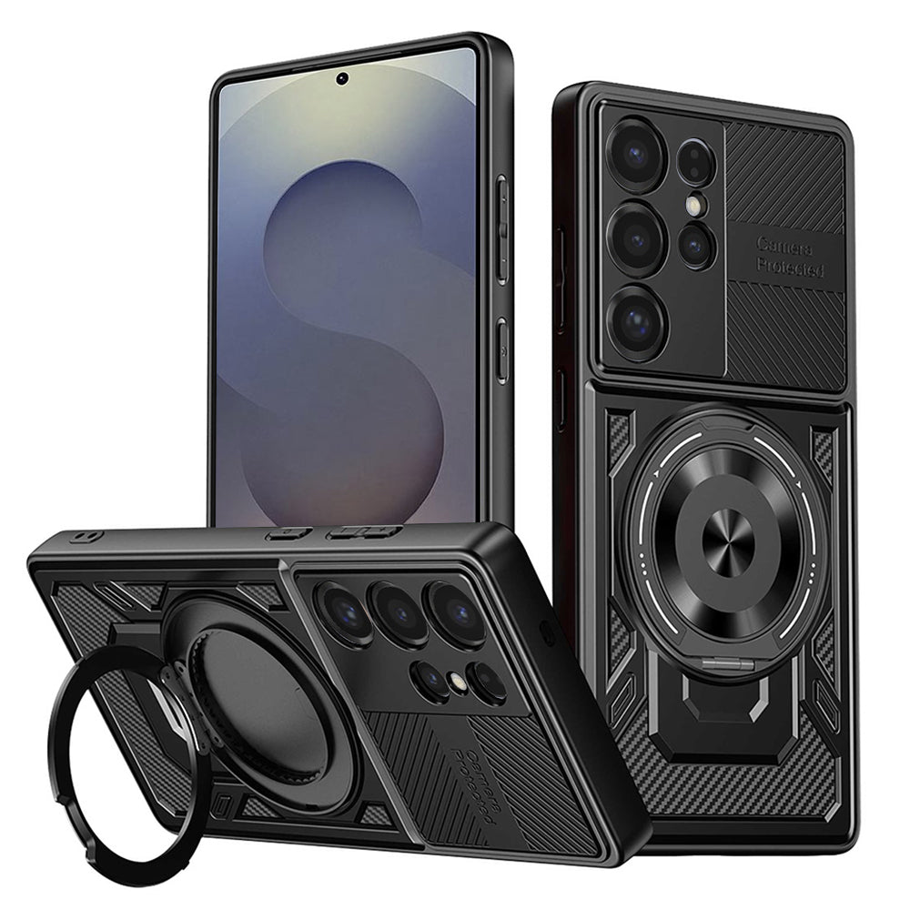 Cover til Samsung Galaxy S25 Ultra S938, Techsuit, RuggedCam, Sort