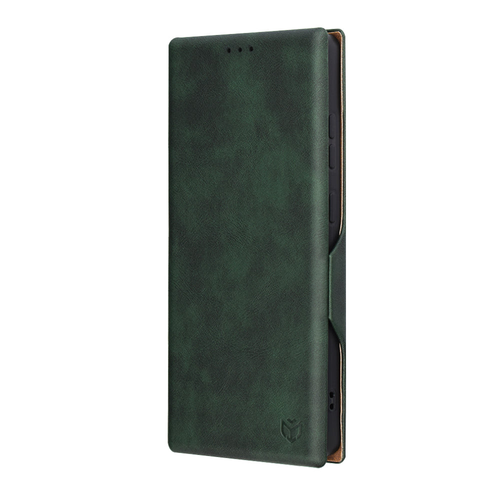 Cover til Samsung Galaxy S25 Ultra S938, Techsuit, Safe Wallet Plus, Grøn