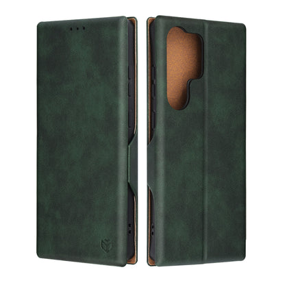 Cover til Samsung Galaxy S25 Ultra S938, Techsuit, Safe Wallet Plus, Grøn