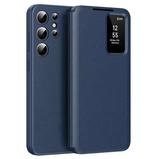 Cover til Samsung Galaxy S25 Ultra S938, Techsuit, SmartView, Blå