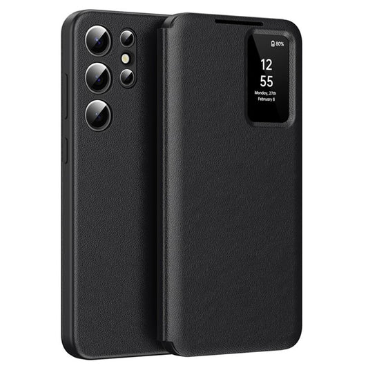 Cover til Samsung Galaxy S25 Ultra S938, Techsuit, SmartView, Sort