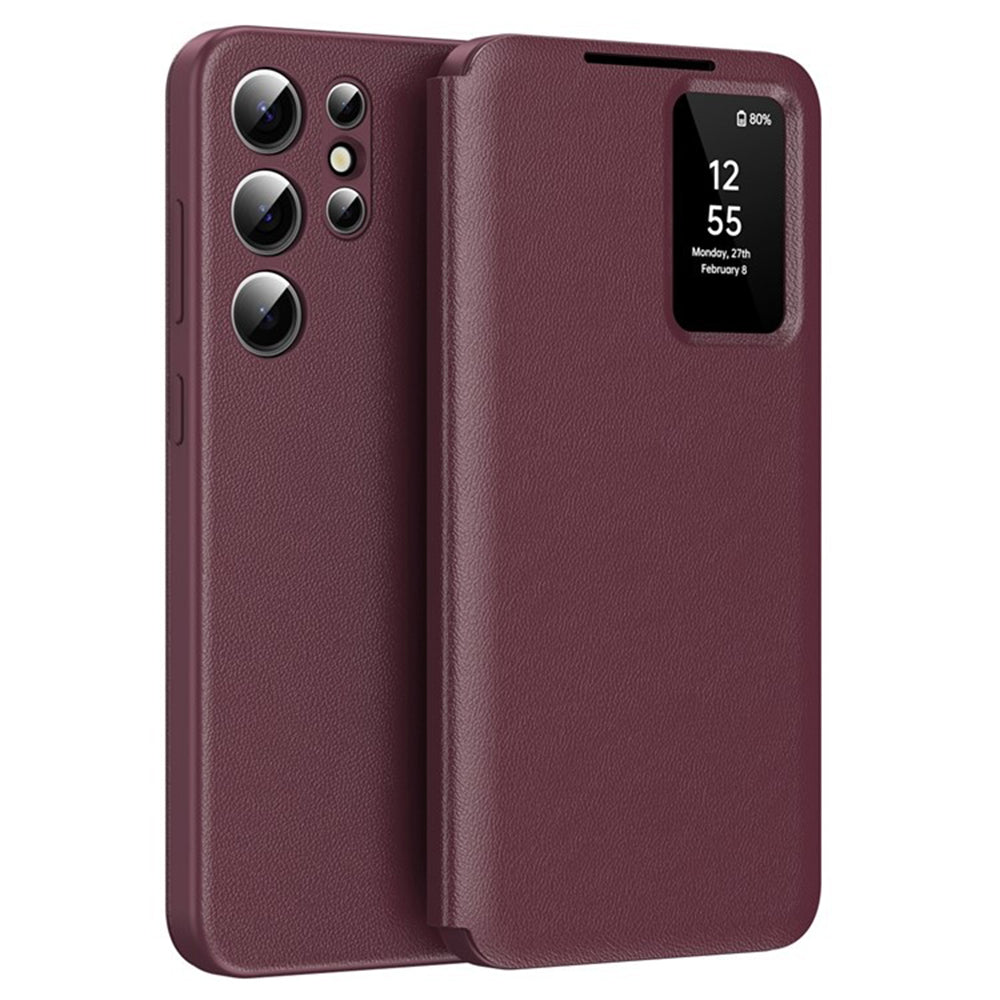 Case for Samsung Galaxy S25 Ultra S938, Techsuit, SmartView, Red