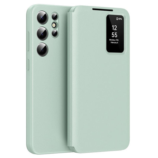 Cover til Samsung Galaxy S25 Ultra S938, Techsuit, SmartView, Grøn