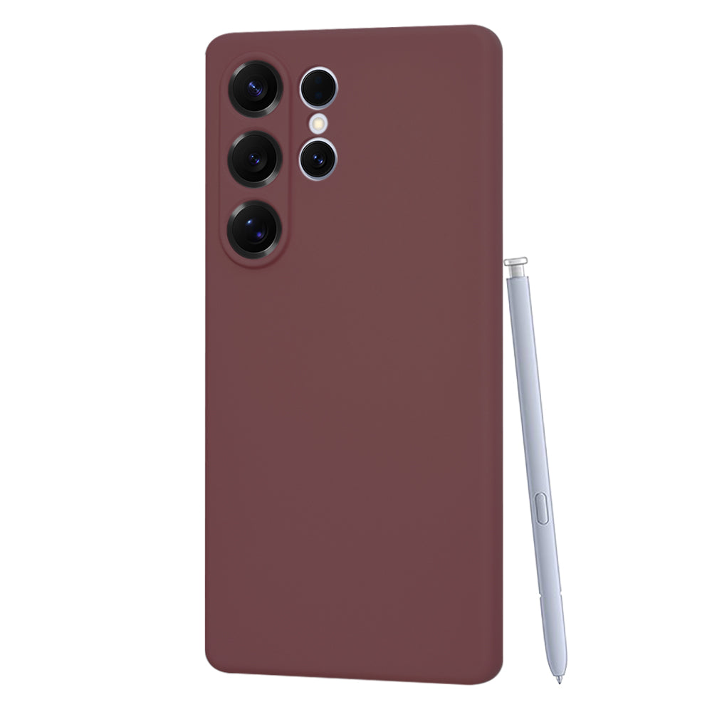 Cover til Samsung Galaxy S25 Ultra S938, Techsuit, SoftFlex, Vinrød