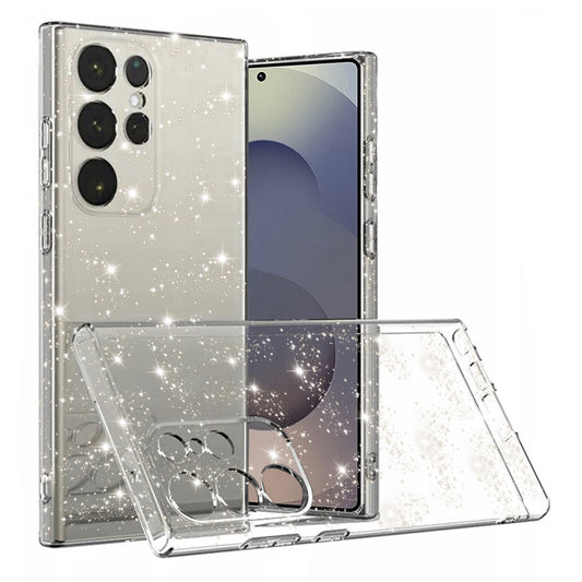 Cover til Samsung Galaxy S25 Ultra S938, Techsuit, SparkleSkin, Transparent