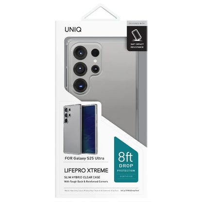 Etui til Samsung Galaxy S25 Ultra S938, UNIQ, LifePro Xtreme, Gennemsigtig