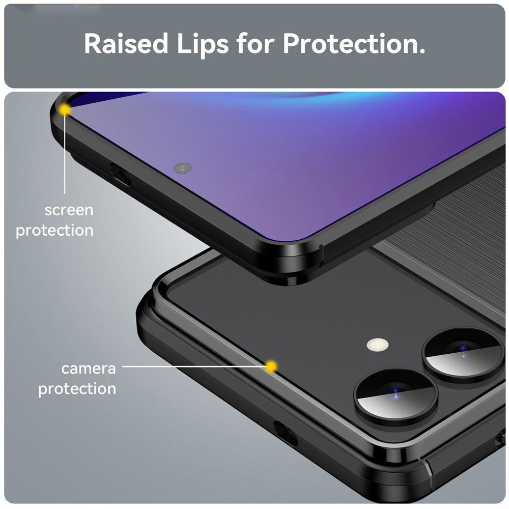 Etui til Samsung Galaxy S26 Edge, Techsuit, Carbon, Sort