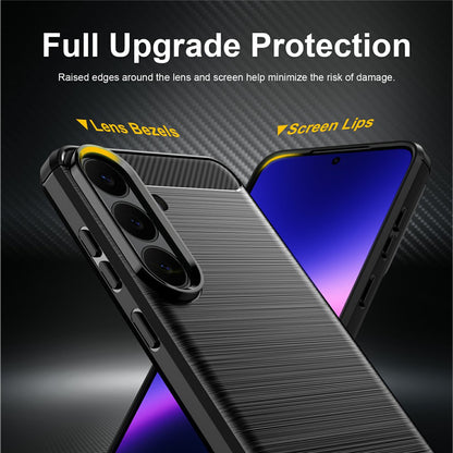 Cover til Samsung Galaxy S26 FE / S25 FE, Techsuit, Carbon, Blå