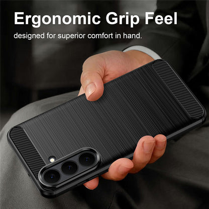 Cover til Samsung Galaxy S26 FE / S25 FE, Techsuit, Carbon, Blå
