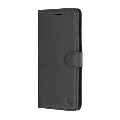 Cover til Samsung Galaxy S26 FE / S25 FE, Techsuit, Leather Folio, Sort