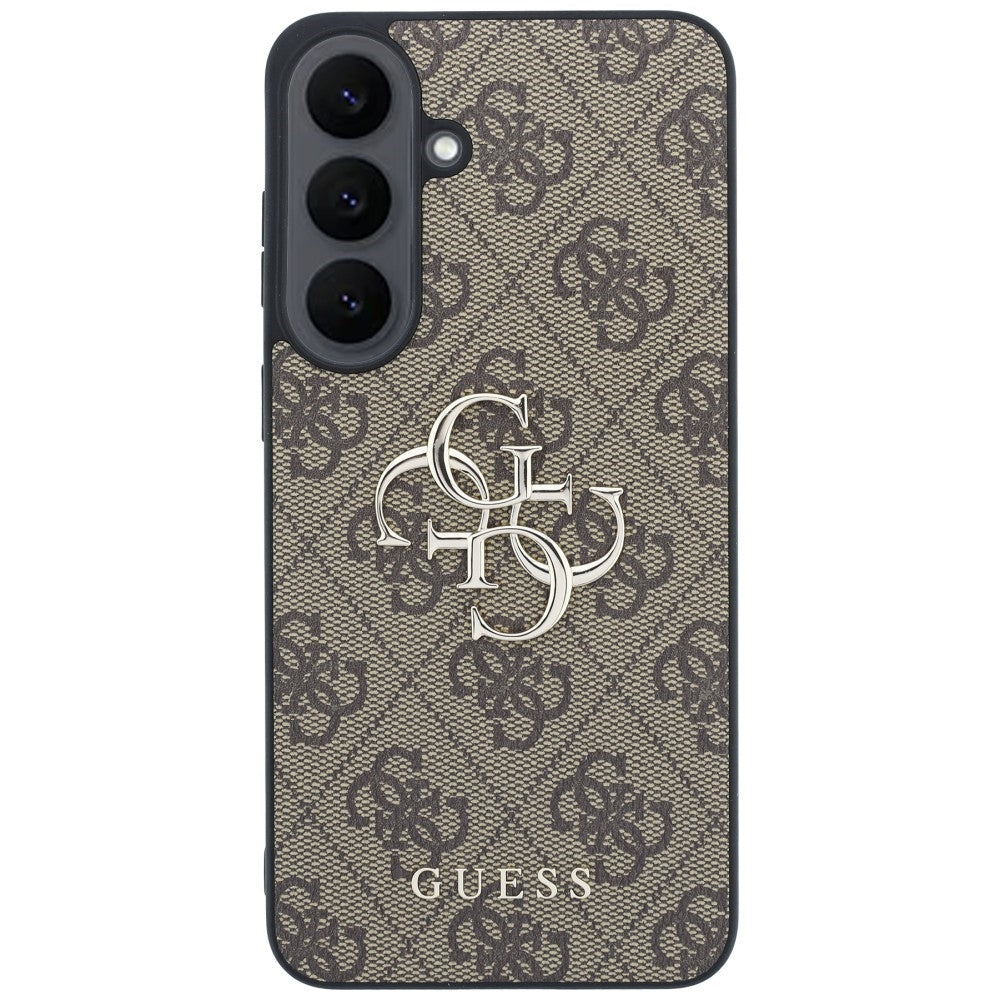 Cover til Samsung Galaxy S26 FE S741, Guess, 4G Metal Logo, Brun