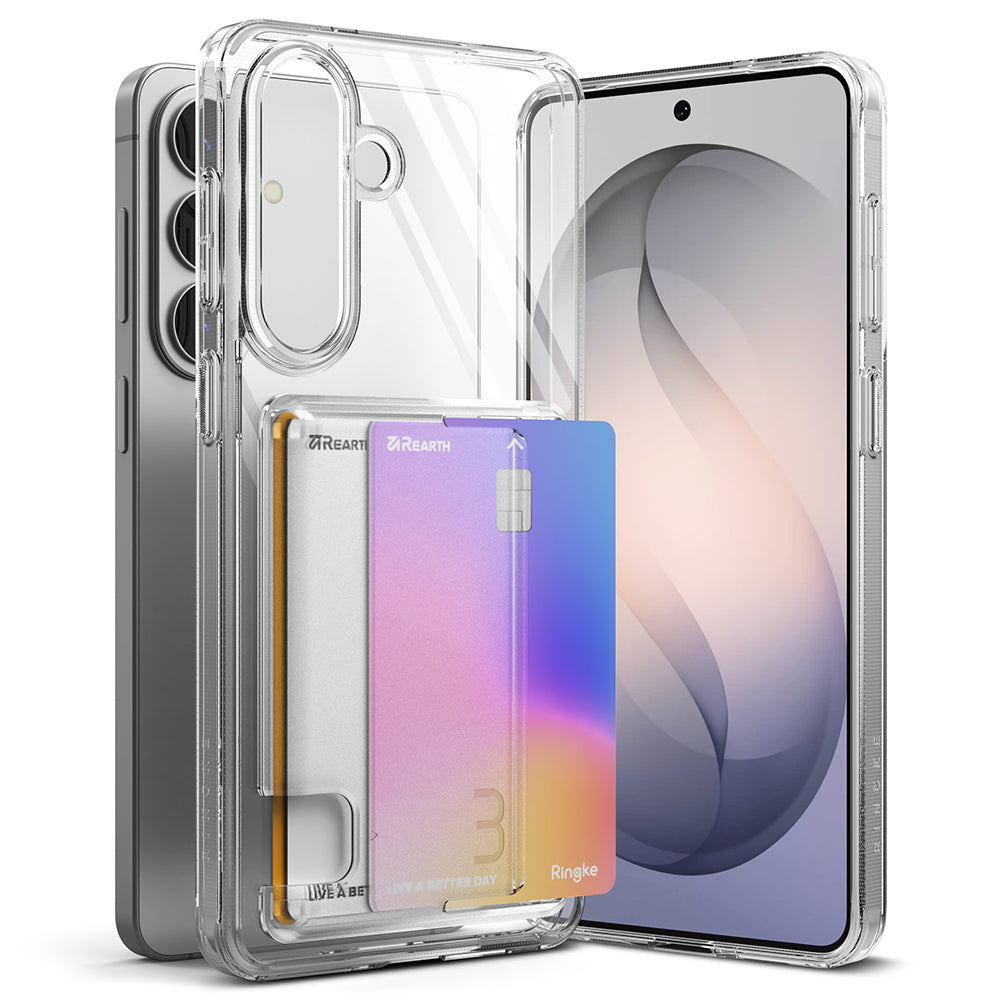 Etui til Samsung Galaxy S26 Plus S947, Ringke, Fusion Card, Gennemsigtig