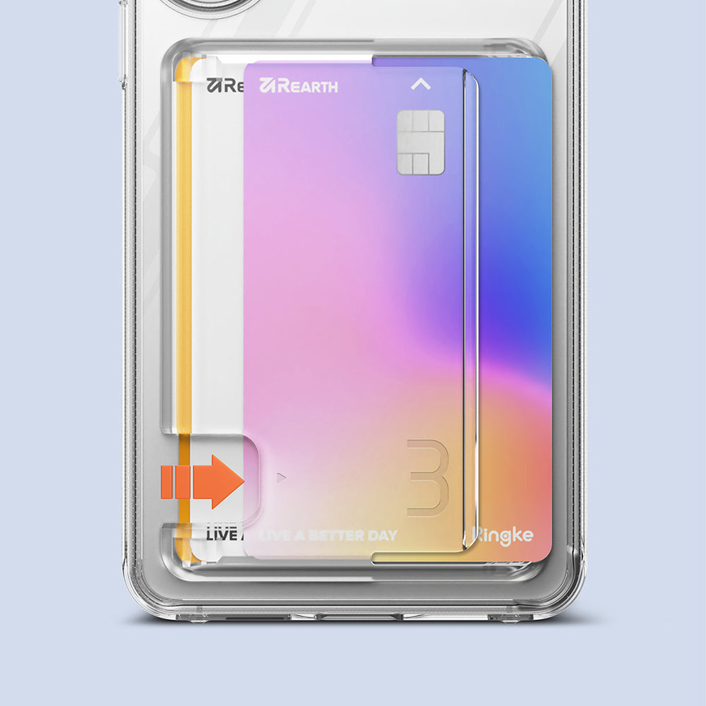 Etui til Samsung Galaxy S26 Plus S947, Ringke, Fusion Card, Gennemsigtig