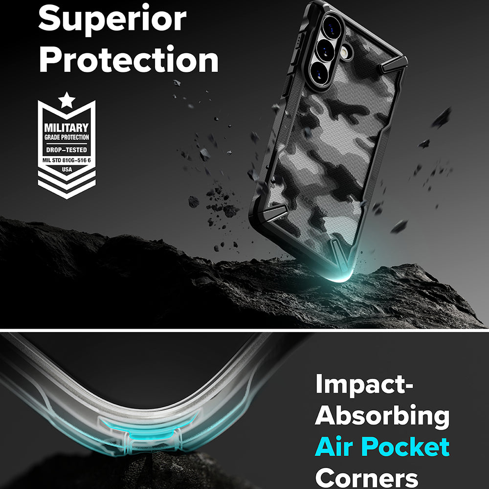 Etui til Samsung Galaxy S26 Plus, Ringke, Fusion X, Camouflage