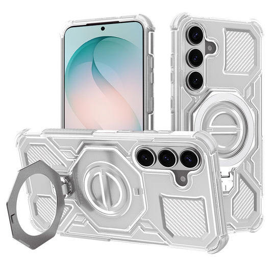 Etui til Samsung Galaxy S26 Plus, Techsuit, Carbon Shield Pro, Hvid