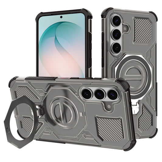 Etui til Samsung Galaxy S26 Plus, Techsuit, Carbon Shield Pro, Røgfarvet