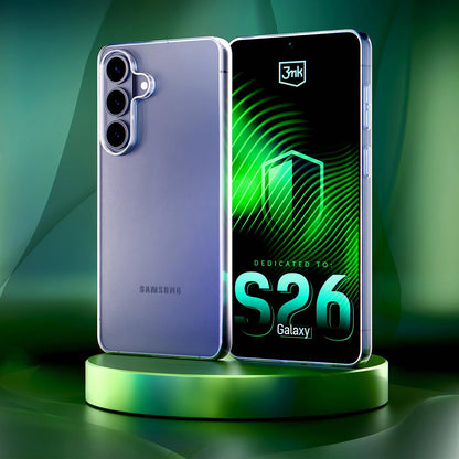 Etui til Samsung Galaxy S26 S942, 3MK, Klar, Gennemsigtig