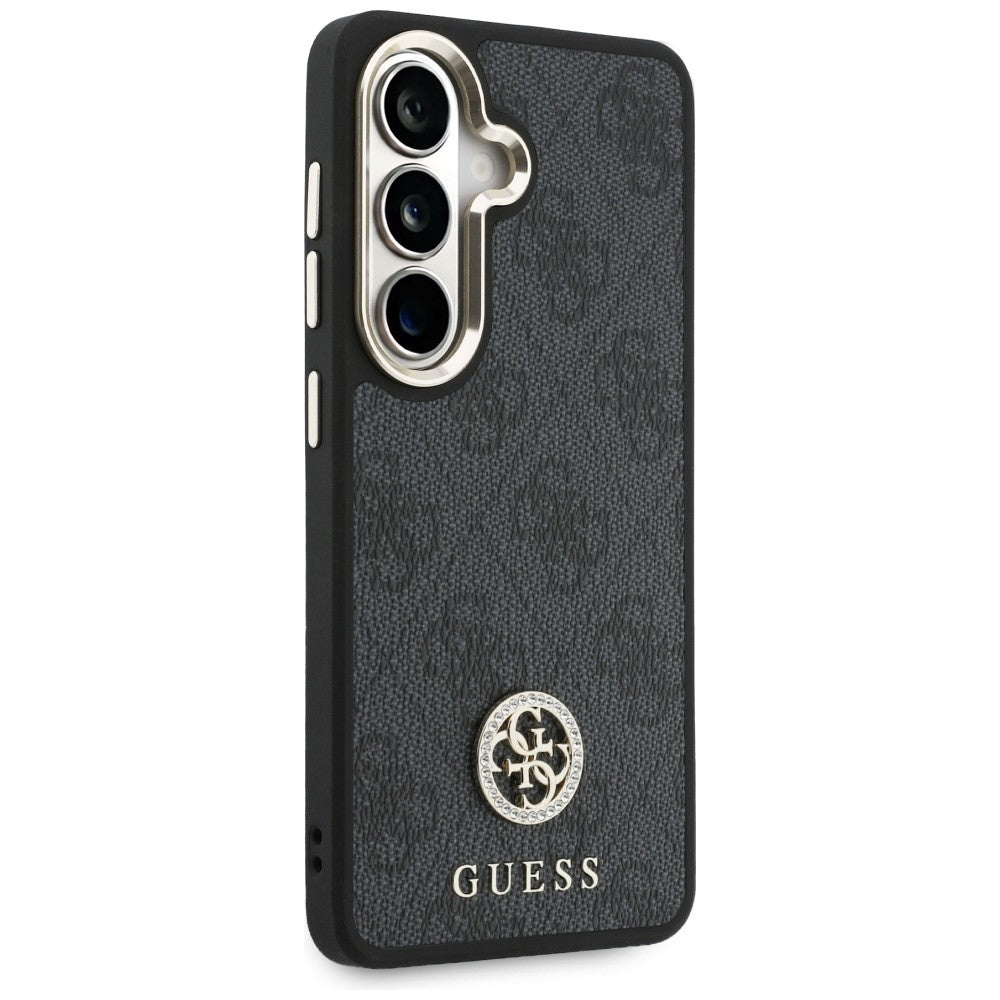 Etui til Samsung Galaxy S26 S942, GUESS, 4G Big Rhinestone Triangle Strap, Sort
