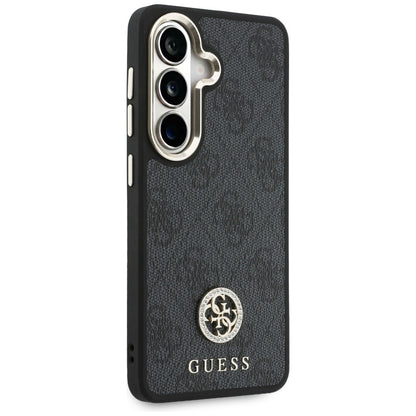 Etui til Samsung Galaxy S26 S942, GUESS, 4G Big Rhinestone Triangle Strap, Sort