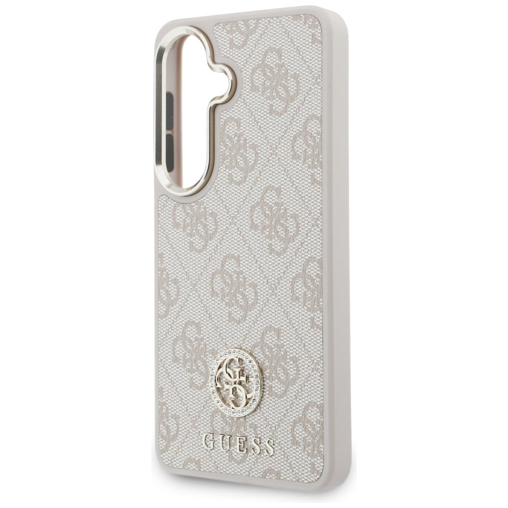 Etui til Samsung Galaxy S26 S942, GUESS, 4G Big Rhinestone Triangle Strap, Pink