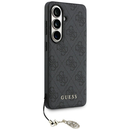Etui til Samsung Galaxy S26 S942, Guess, 4G Classic Logo Charm, Sort