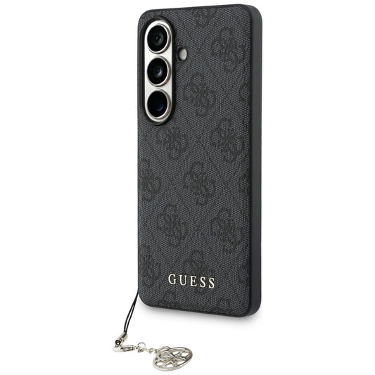 Etui til Samsung Galaxy S26 S942, Guess, 4G Classic Logo Charm, Sort