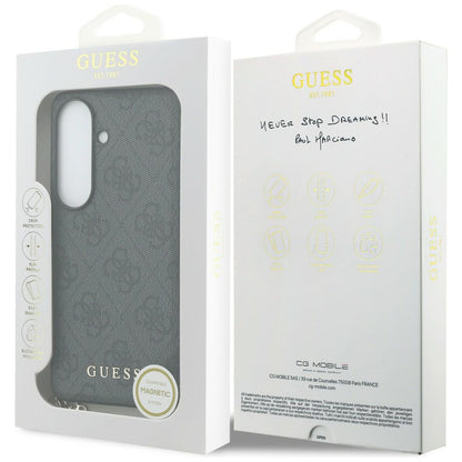 Etui til Samsung Galaxy S26 S942, Guess, 4G Classic Logo Charm, Sort