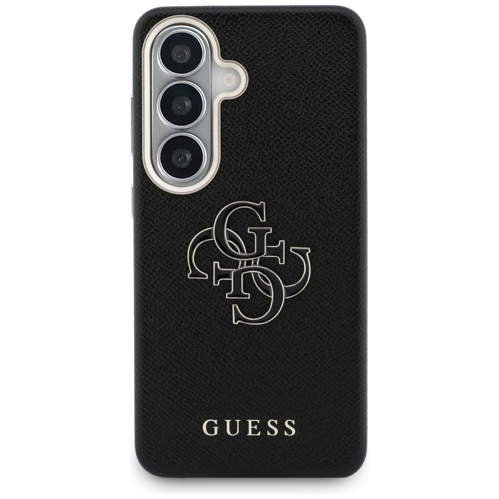 Etui til Samsung Galaxy S26 S942, Guess, 4G Grained Big and Classic Logo, Sort