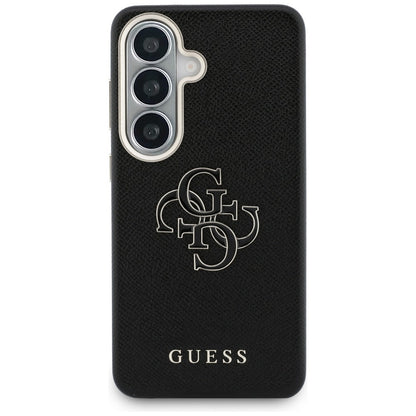 Etui til Samsung Galaxy S26 S942, Guess, 4G Grained Big and Classic Logo, Sort