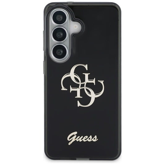 Etui til Samsung Galaxy S26 S942, Guess, IML Big Metal 4G Script, Sort