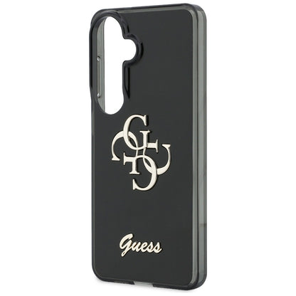 Etui til Samsung Galaxy S26 S942, Guess, IML Big Metal 4G Script, Sort