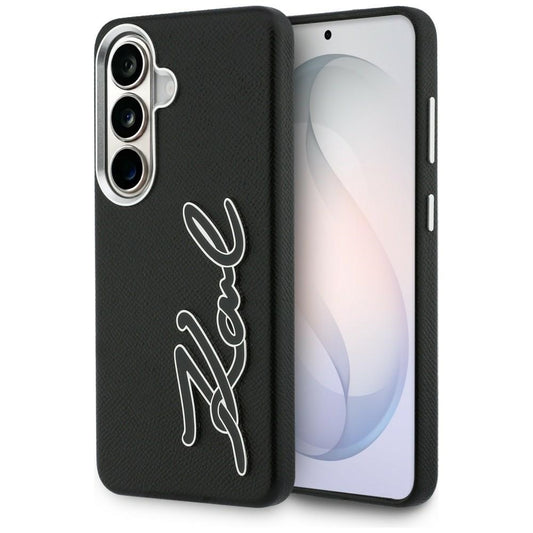 Etui til Samsung Galaxy S26 S942, Karl Lagerfeld, Signature Resin Logo, Sort