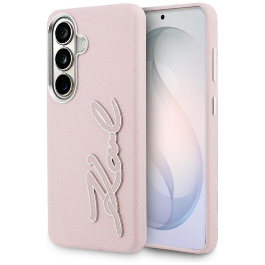 Etui til Samsung Galaxy S26 S942, Karl Lagerfeld, Signature Resin Logo, Pink