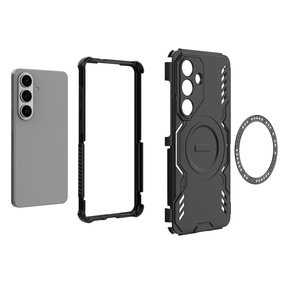 MagSafe cover til Samsung Galaxy S26 S942, Techsuit, ArmorMag, Sort