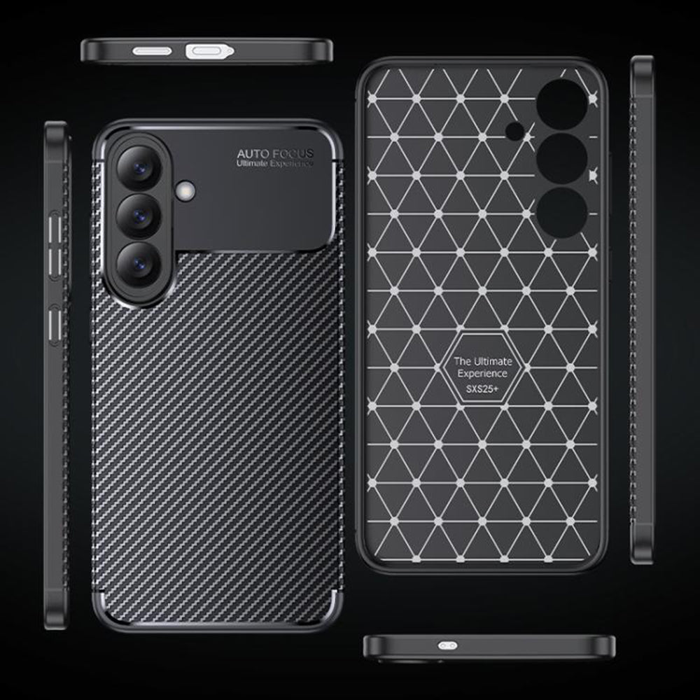 Etui til Samsung Galaxy S26 S942, Techsuit, CarbonFiber, Sort