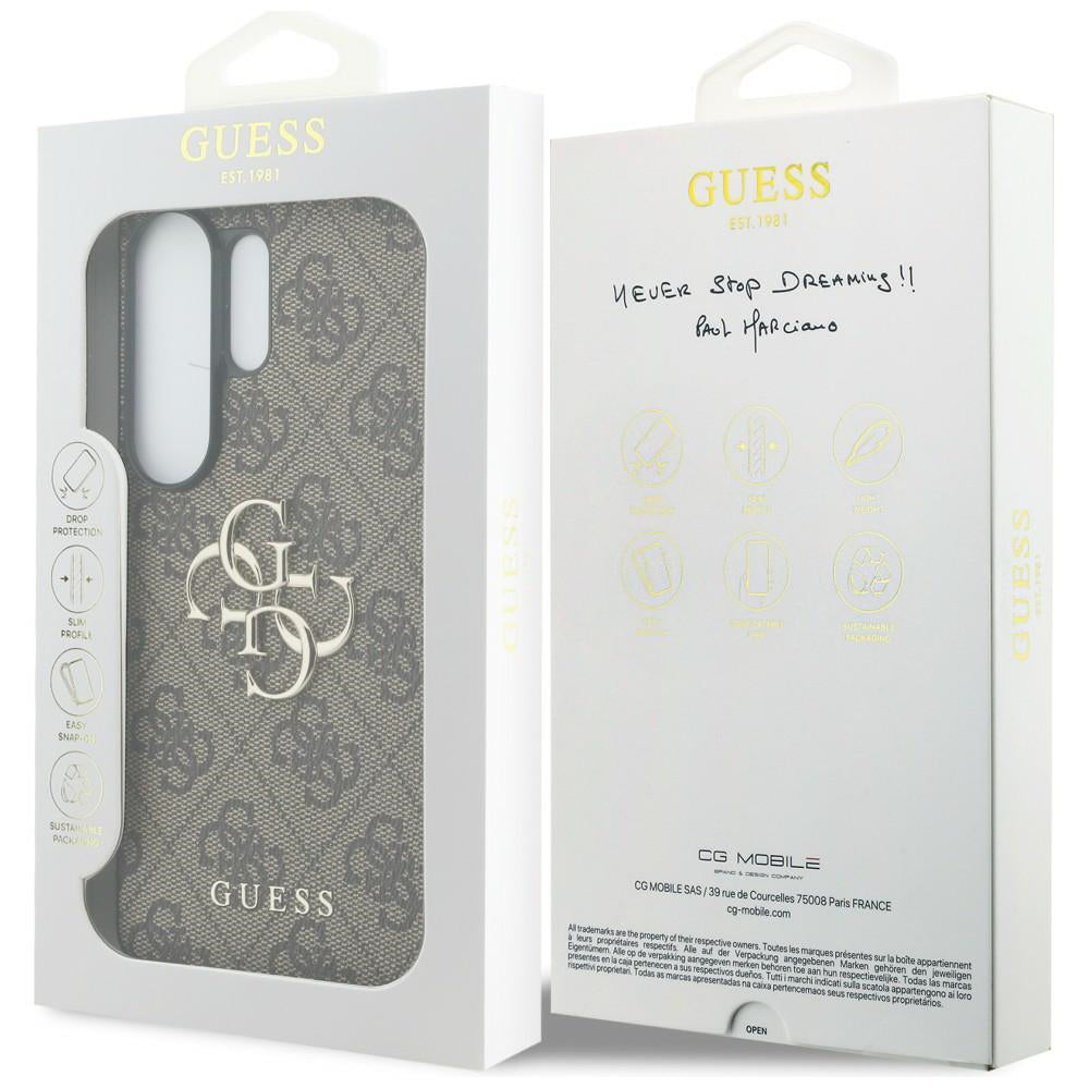 Etui til Samsung Galaxy S26 Ultra S948, Guess, 4G Big Logo, Brun