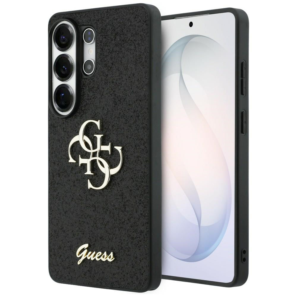 Etui til Samsung Galaxy S26 Ultra S948, Guess, Fixed Glitter Big 4G Metal Frame, Sort