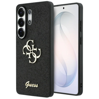 Etui til Samsung Galaxy S26 Ultra S948, Guess, Fixed Glitter Big 4G Metal Frame, Sort