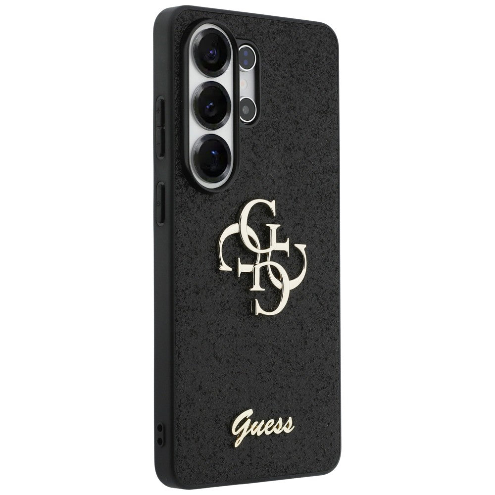 Etui til Samsung Galaxy S26 Ultra S948, Guess, Fixed Glitter Big 4G Metal Frame, Sort