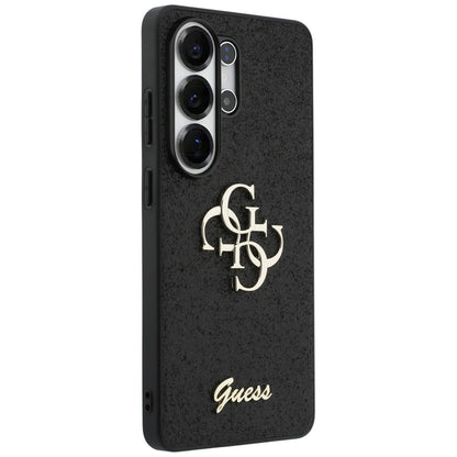 Etui til Samsung Galaxy S26 Ultra S948, Guess, Fixed Glitter Big 4G Metal Frame, Sort