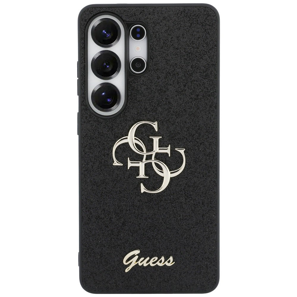 Etui til Samsung Galaxy S26 Ultra S948, Guess, Fixed Glitter Big 4G Metal Frame, Sort