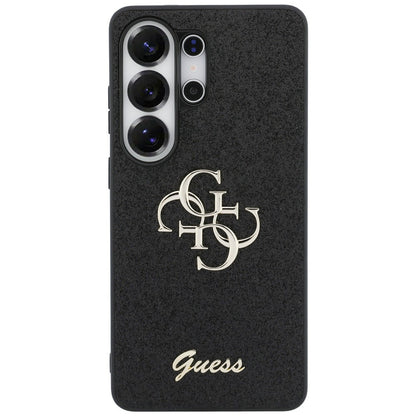 Etui til Samsung Galaxy S26 Ultra S948, Guess, Fixed Glitter Big 4G Metal Frame, Sort