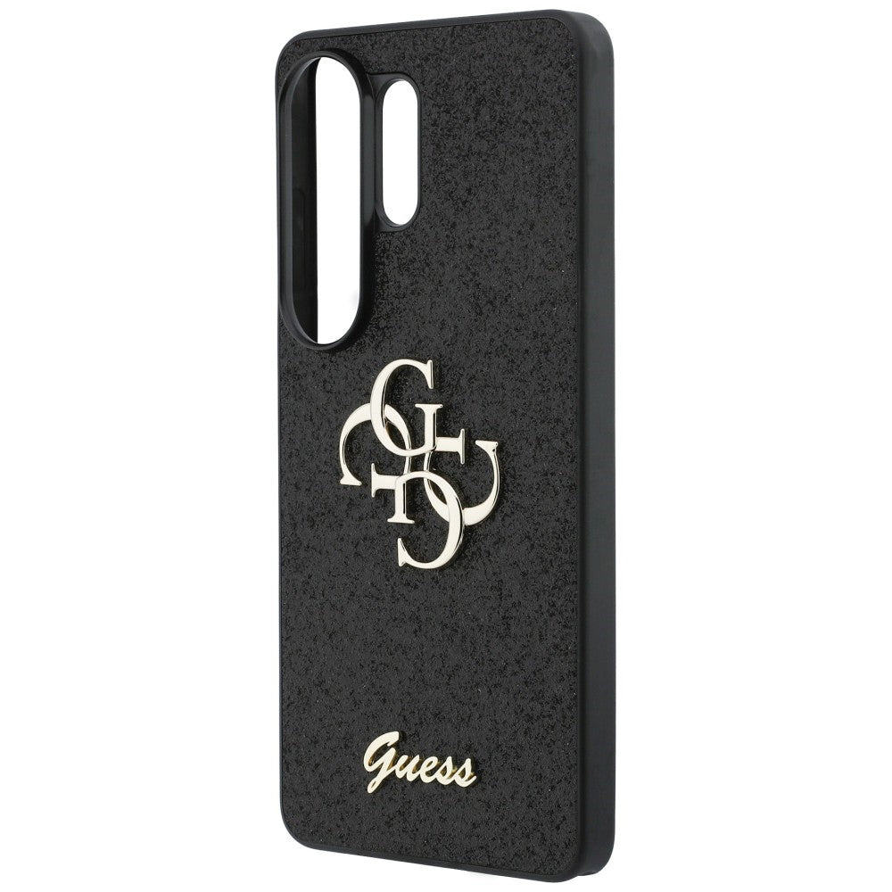 Etui til Samsung Galaxy S26 Ultra S948, Guess, Fixed Glitter Big 4G Metal Frame, Sort