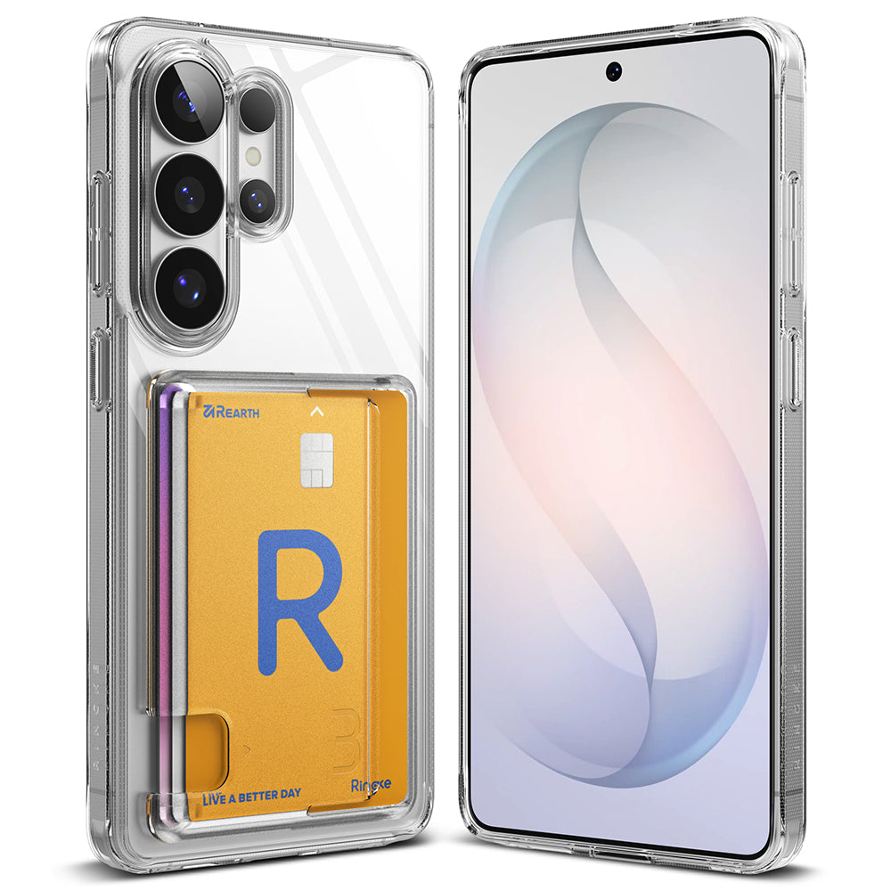 Etui til Samsung Galaxy S26 Ultra, Ringke, Fusion Card, Gennemsigtig