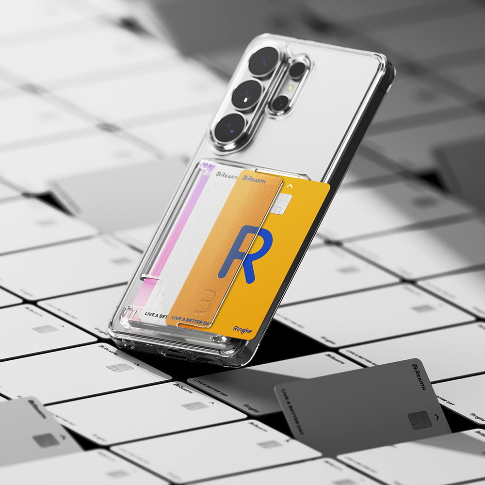 Etui til Samsung Galaxy S26 Ultra, Ringke, Fusion Card, Gennemsigtig
