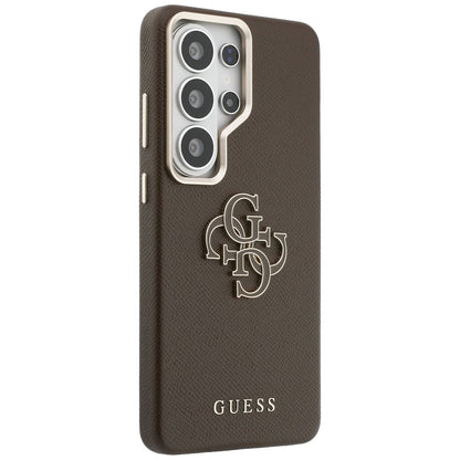 Etui til Samsung Galaxy S26 Ultra S948, Guess, 4G Grained Big and Classic Logo, Brun