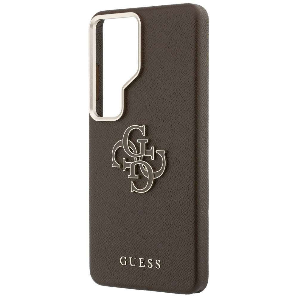 Etui til Samsung Galaxy S26 Ultra S948, Guess, 4G Grained Big and Classic Logo, Brun