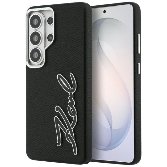 Etui til Samsung Galaxy S26 Ultra S948, Karl Lagerfeld, Signature Resin Logo, Sort