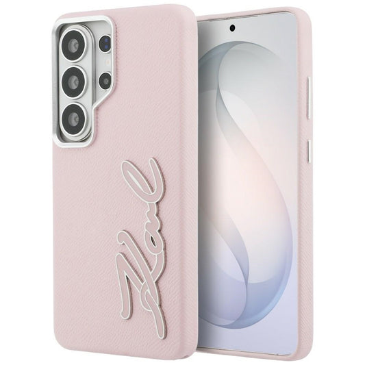 Etui til Samsung Galaxy S26 Ultra S948, Karl Lagerfeld, Signature Resin Logo, Pink